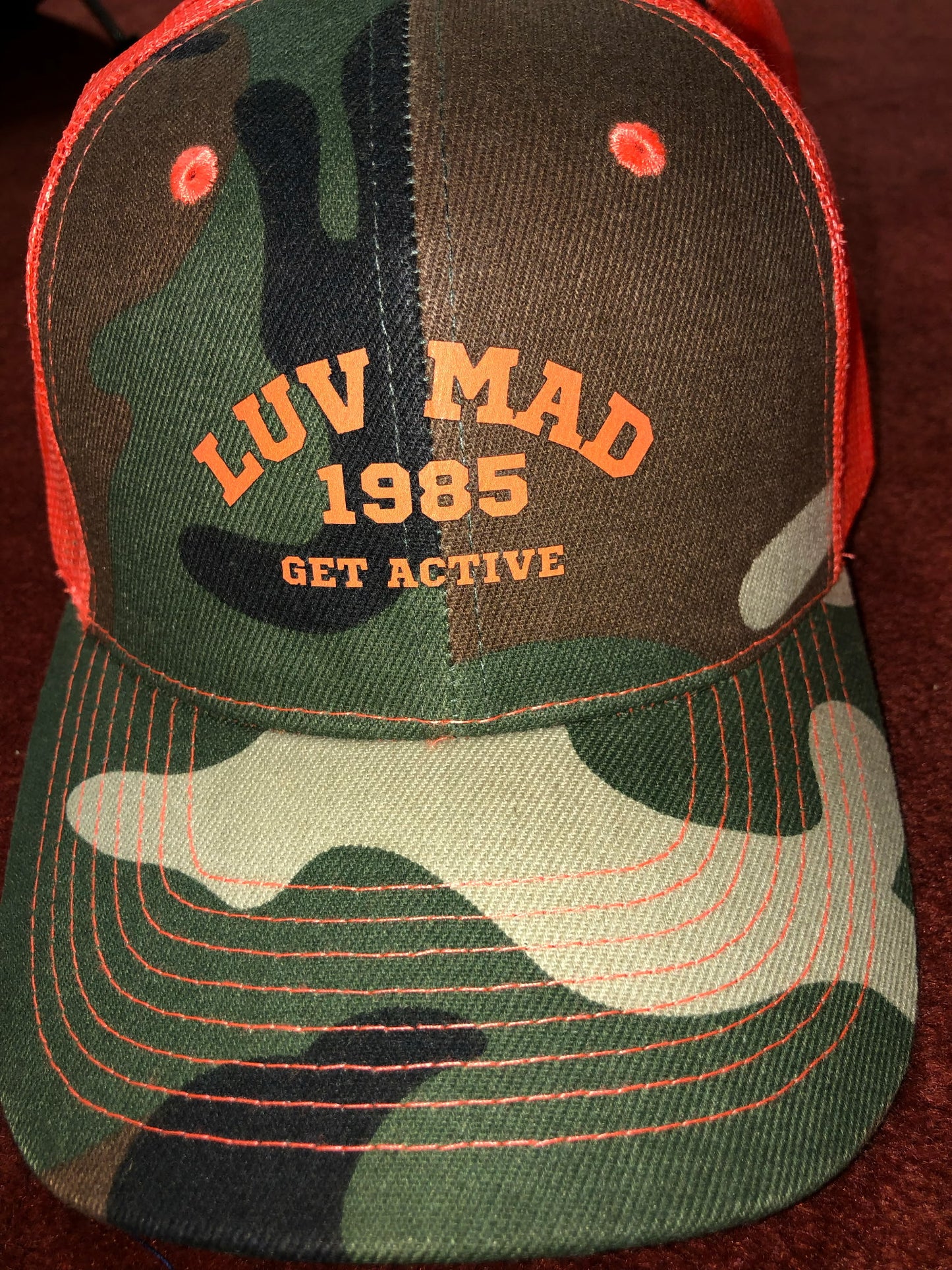 Camo Trucker Orange