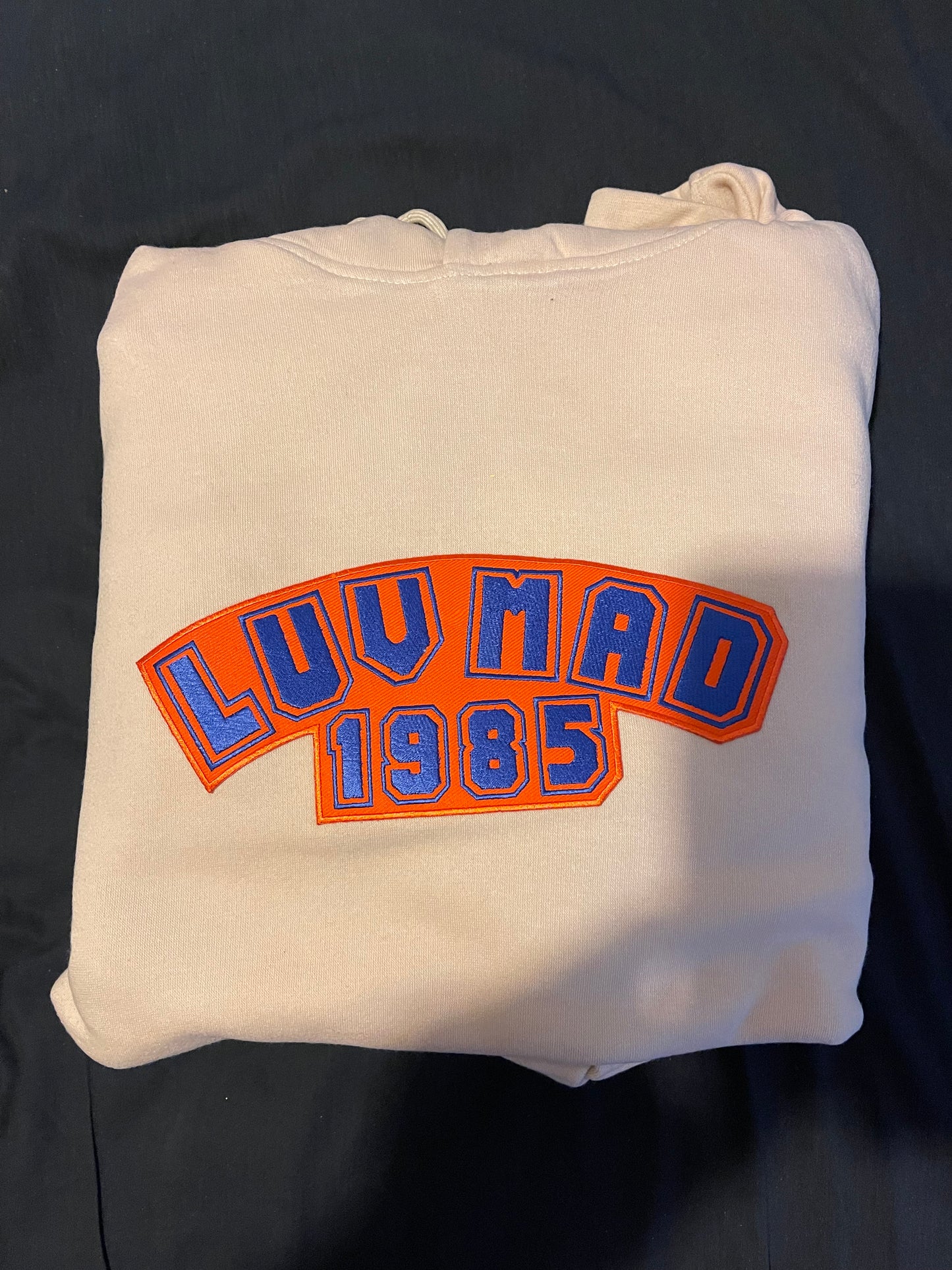 Orange N Blue Skies Cream Drip Hoodie