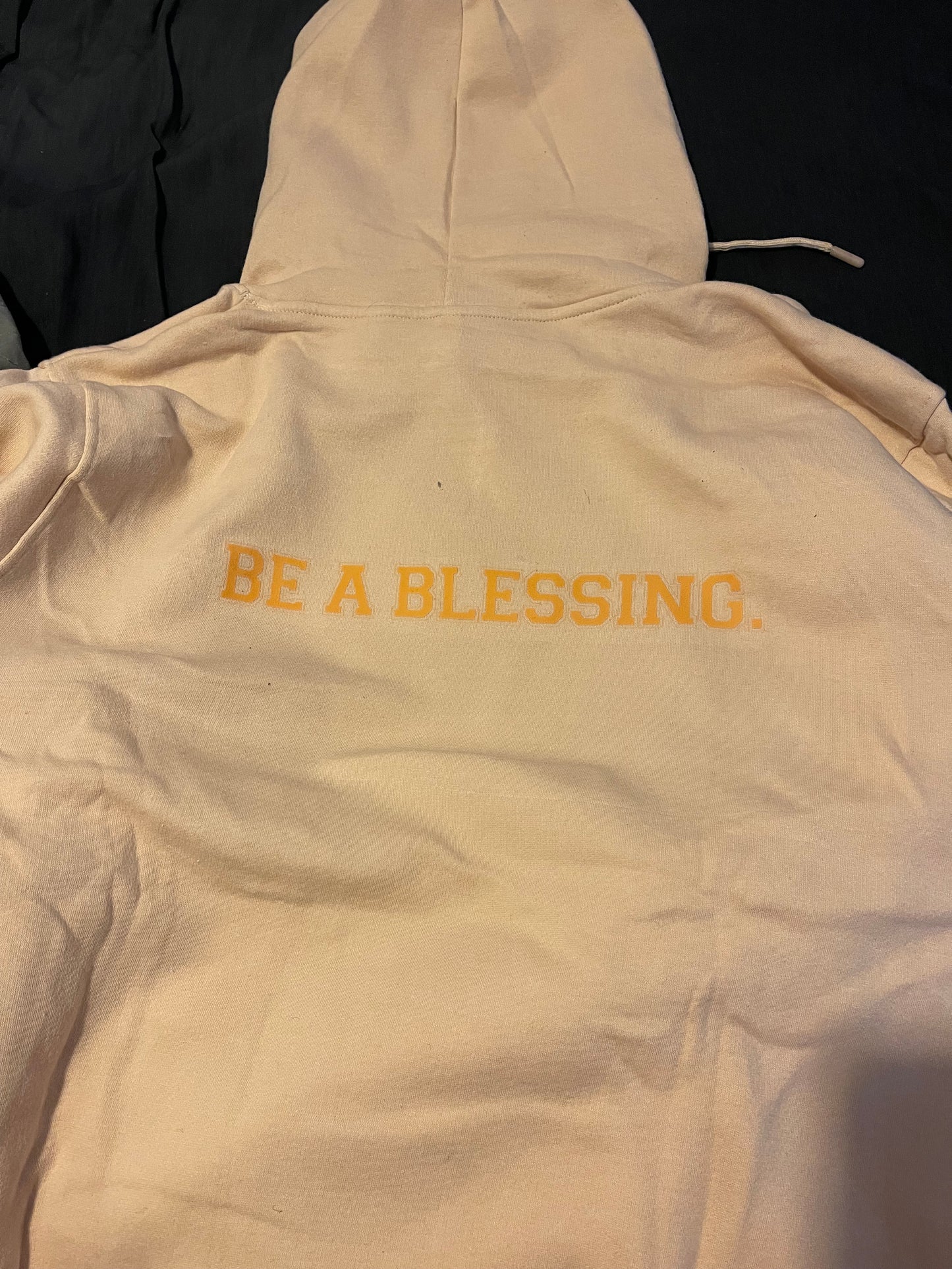 Orange N Blue Skies Cream Drip Hoodie