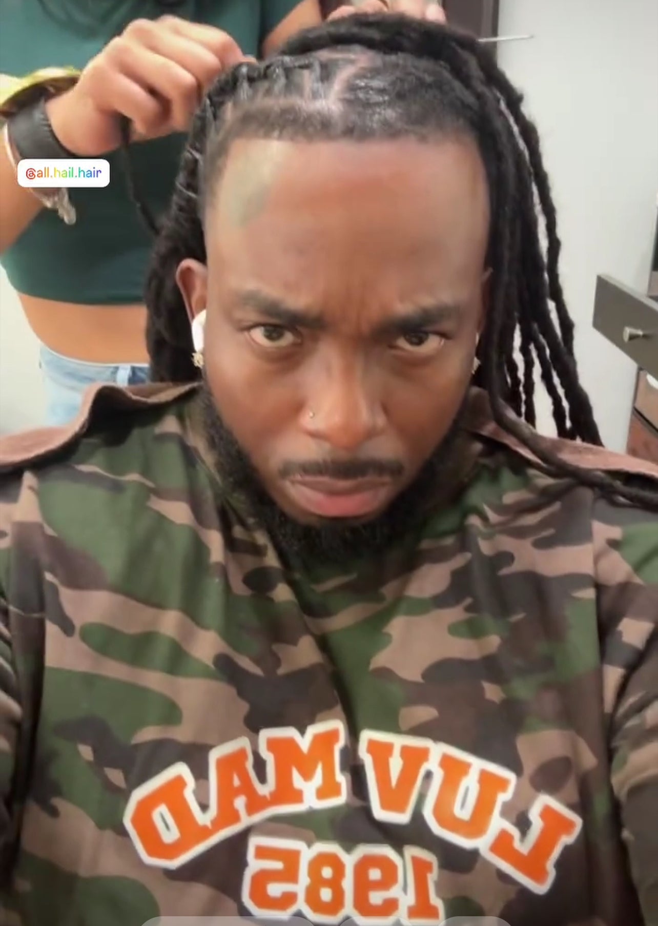 Vintage Camo/Orange Tees