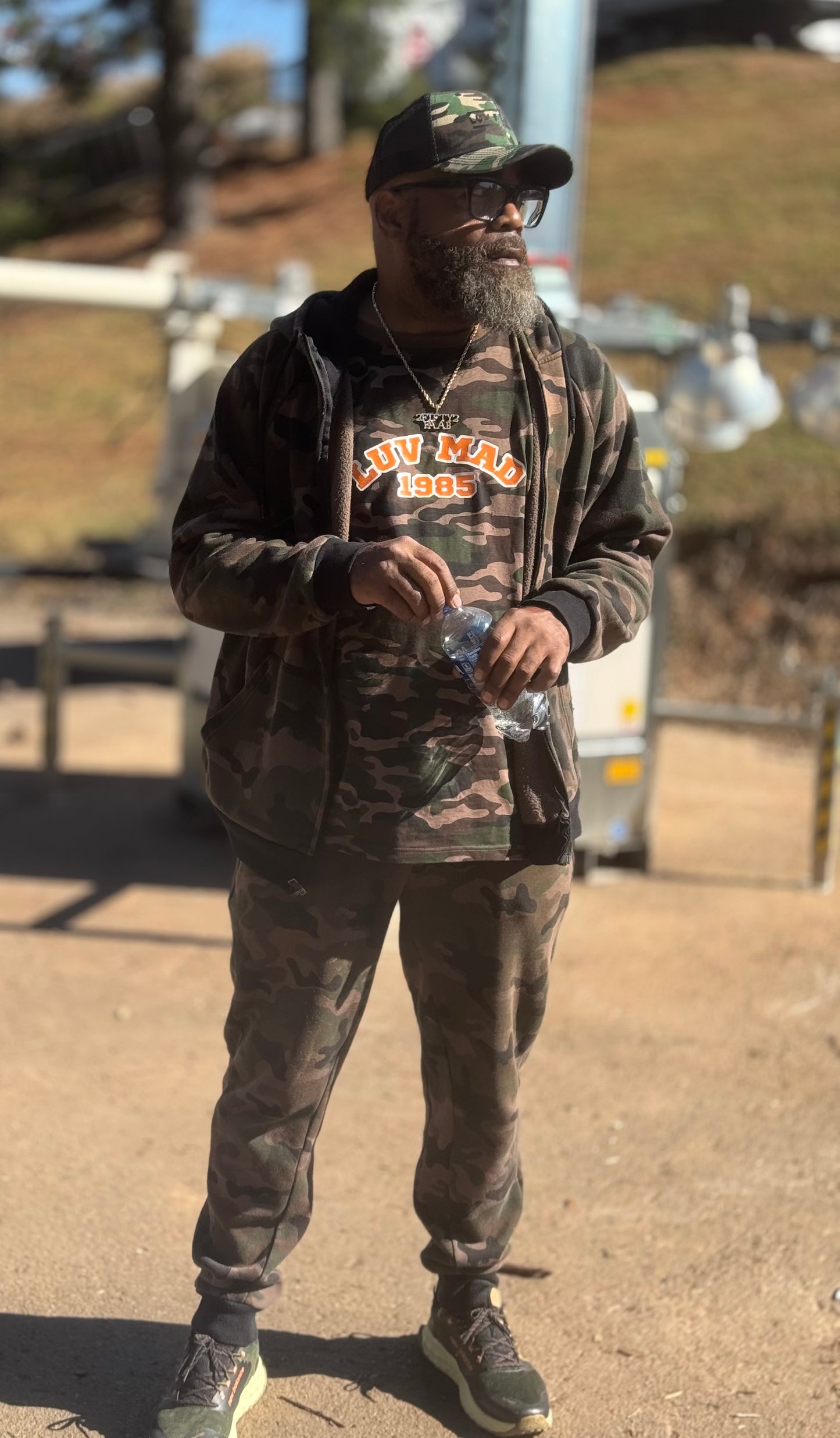 Vintage Camo/Orange Tees