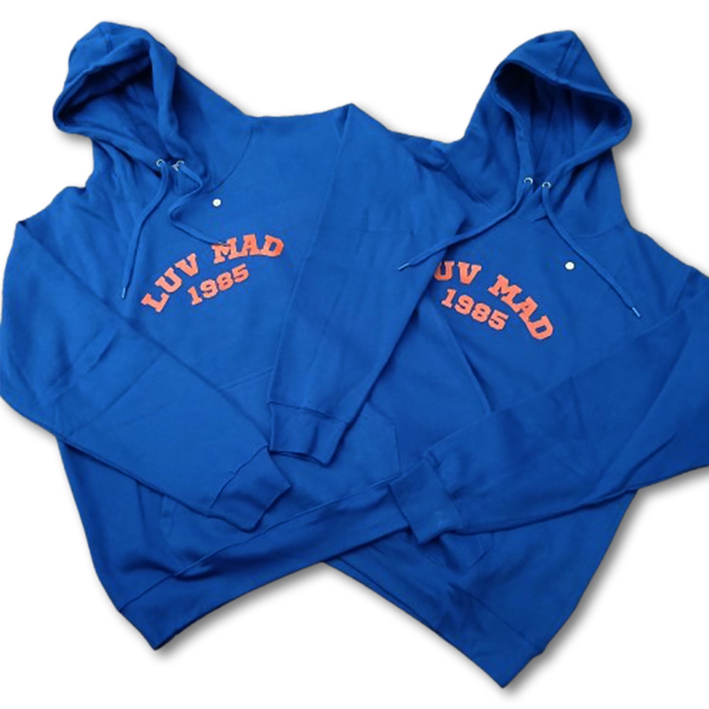 Orange N Blue Skies Heavy Fleece Hoodie