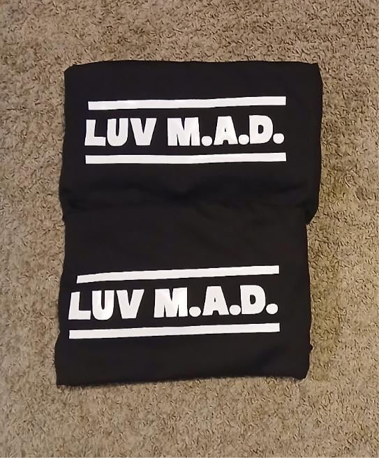 LuvMad Classic Black Tees (Men’s L)